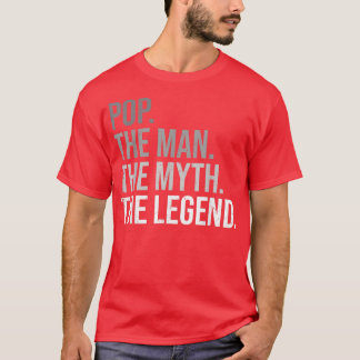 T-shirt Les Mens Pop L'Homme Le Mythe La légende Grand-Pèr