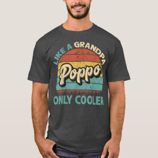 T-shirt Les Mens Poppo Comme Un Grand-Père Seulement Glaci