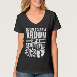 T-shirt Les Mens Seront Bientôt Un Papa D'Une Belle Bébée 