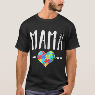 T-shirt Les mères qui sont les parents d'enfants autistiqu