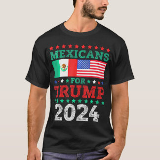 T-shirt Les Mexicains Pour Trump 2024 Reprennent L'Amériqu