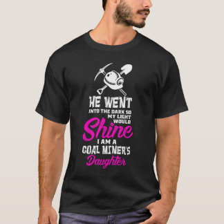 T-shirt Les mineurs fille, je suis une fille des mineurs