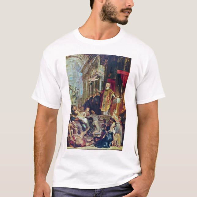 T-shirt Les miracles de St Ignatius de Loyola par Rubens (Devant)