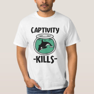 T-shirt Les mises à mort de captivité libèrent la chemi