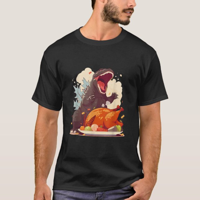 T-shirt Les monstres de Kaiju font des choses quotidiennes (Devant)