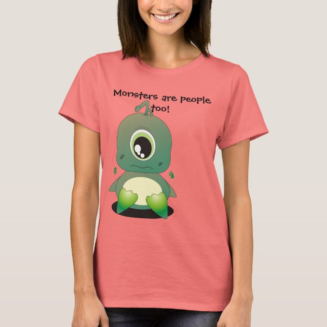 T-shirt Les monstres sont aussi des gens (Devant)