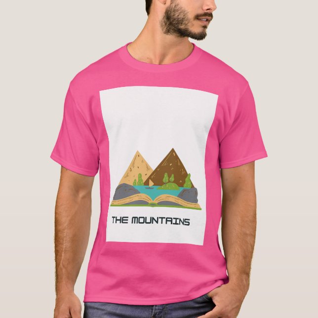 T-shirt Les montagnes actives (Devant)