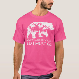 T-shirt Les Montagnes Appelent Bear Randonnée Nature Lover