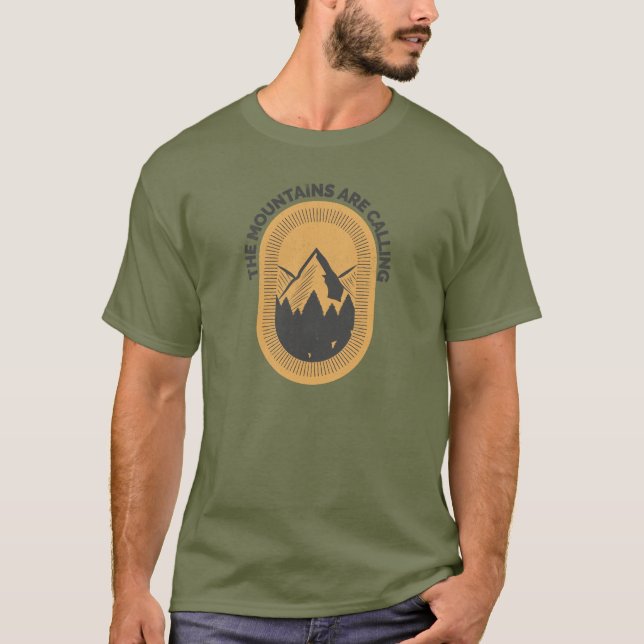 T-SHIRT LES MONTAGNES APPELLENT (Devant)