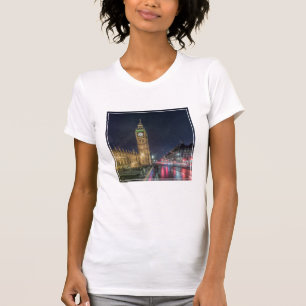 T-shirt Les monuments   Big Ben la nuit