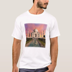 T-shirt Les monuments   Vue colorée du Taj Mahal