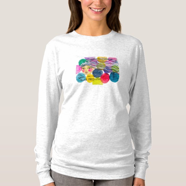 T-shirt Les mots de HWJ sont une puissante chemise (Devant)