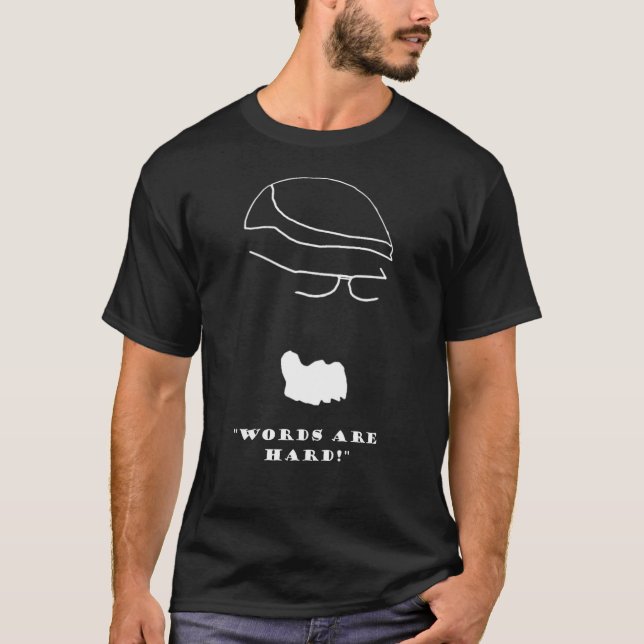 T-shirt Les mots d'escrocs d'Orc sont durs sur le noir (Devant)