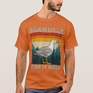 T-shirt Les mouettes arrêtent ça maintenant Oiseaux Amoure