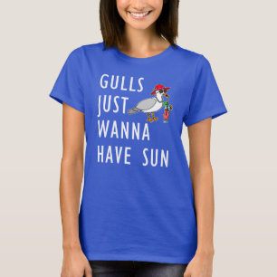 T-shirt Les Mouettes Veux Juste Avoir Le Soleil