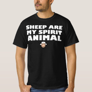 T-shirt Les moutons sont mon animal d'esprit