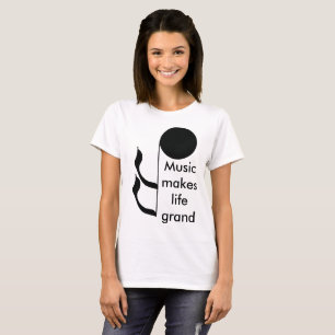 T-shirt Les musiciens de musique font à la vie l'amusement