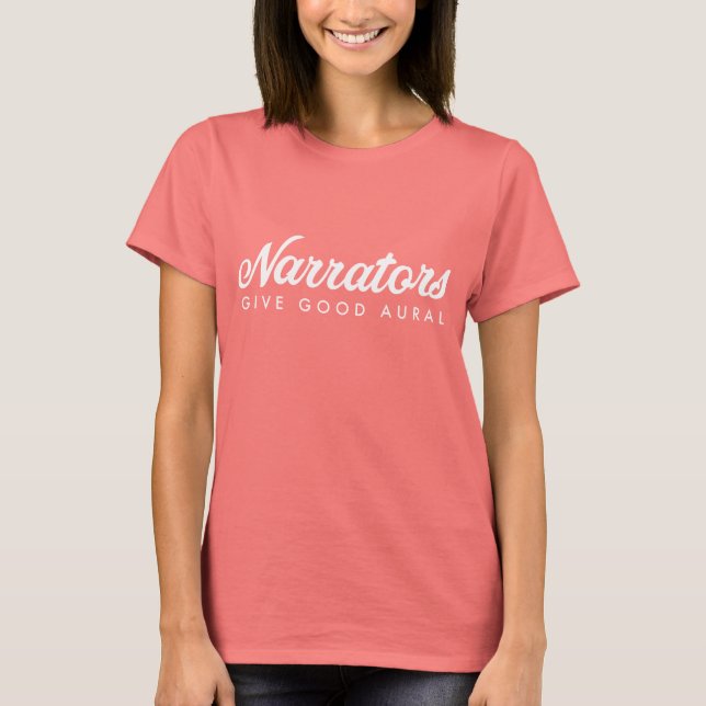 T-shirt Les narrateurs donnent bonne manche longue murale  (Devant)