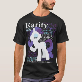 T-shirt Les nombreux mots de la fille de rareté
