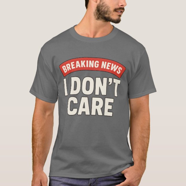 T-SHIRT LES NOUVELLES EN PANNE - JE M’EN FIE PAS (Devant)