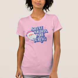 T-shirt Les Nuits Silencieuses Sont Ennuyeux Emoji Père No