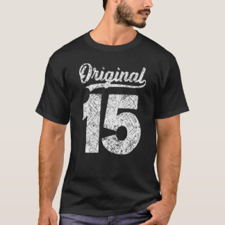 T-shirt Les numéros de l'année vintage de c'est mon 15e Bi
