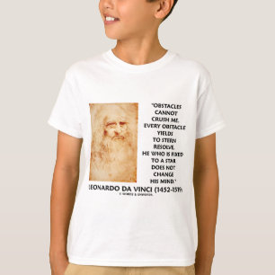 T-shirt Les obstacles ne peuvent pas m'écraser fixe à un