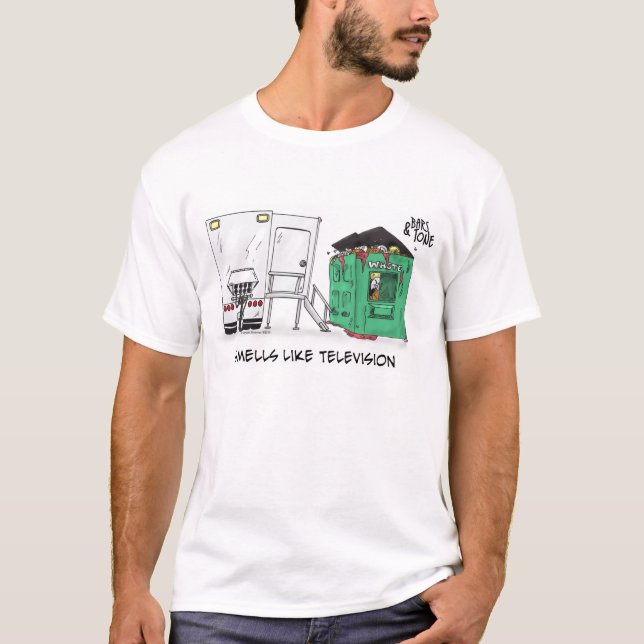 T-shirt Les odeurs aiment la télévision (Devant)