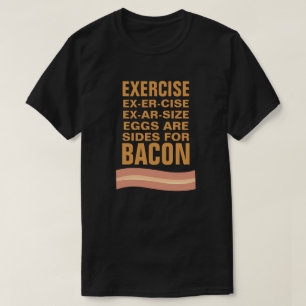 T-shirt Les oeufs sont des côtés pour le lard