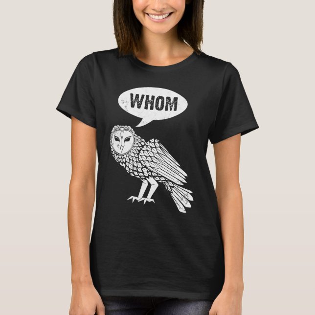 T-shirt Les oiseaux amateurs de hibou (Devant)