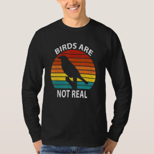 T-shirt Les oiseaux ne sont pas une véritable théorie rétr