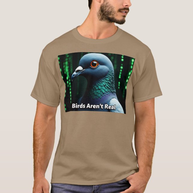 T-shirt Les oiseaux sont faux (Devant)