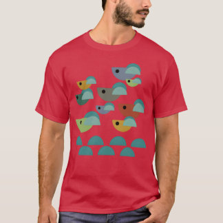 T-shirt les oiseaux vintages
