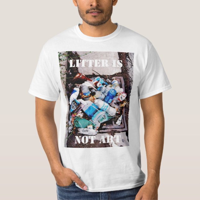 T-SHIRT LES ORDURES NE SONT PAS ART (Devant)