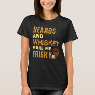 T-shirt Les ours et le Whiskey Me Frisky Beard