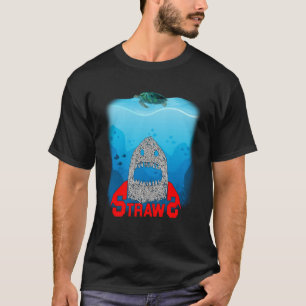 T-shirt Les pailles sauvent la tortue protéger l'océan et 