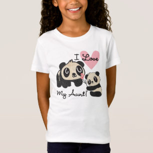 T-Shirt Les pandas I aiment ma tante