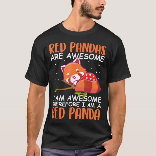 T-shirt Les Pandas Rouges Sont Des Pandas Rouge Panda Roug (Devant)