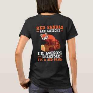 T-shirt Les pandas rouges sont géniaux Je suis un panda ro