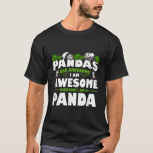 T-shirt Les Pandas Sont Super Je Suis Un Panda