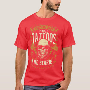 T-shirt Les papas géniaux ont des tatouages et des oreille