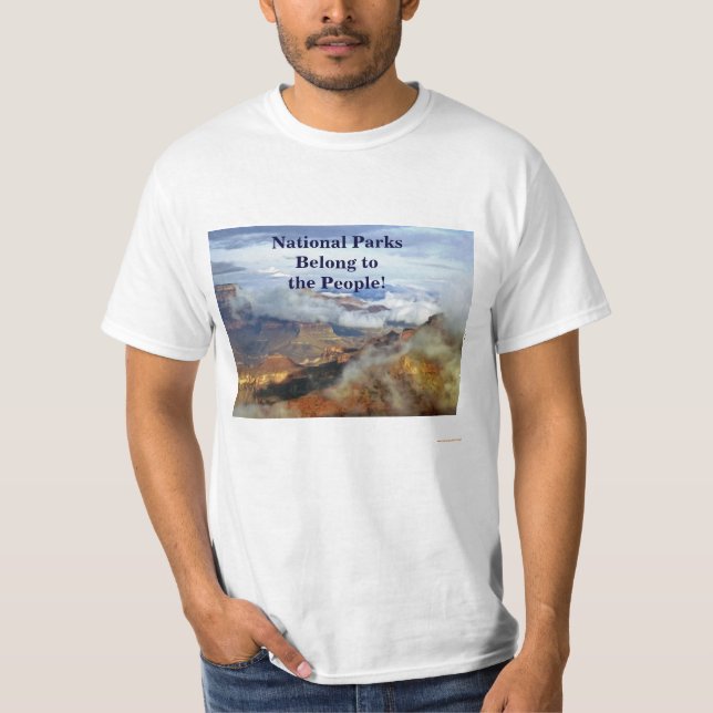 T-shirt Les parcs nationaux appartiennent aux (Devant)