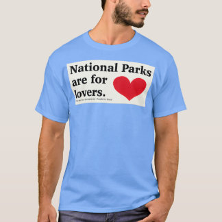 T-shirt Les parcs nationaux sont pour les amoureux autocol