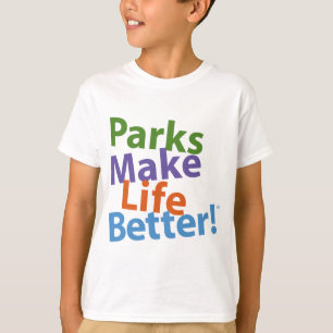 T-shirt Les parcs rendent la vie meilleure ! Logo officiel