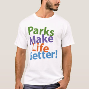 T-shirt Les parcs rendent la vie meilleure ! Logo officiel