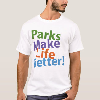 T-shirt Les parcs rendent la vie meilleure ! Logo officiel