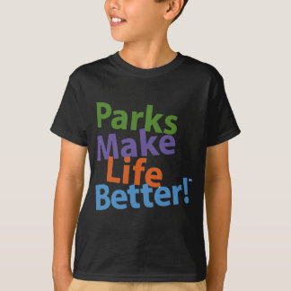 T-shirt Les parcs rendent la vie meilleure ! Logo officiel
