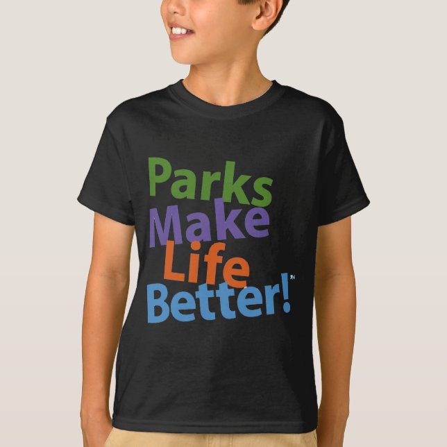 T-shirt Les parcs rendent la vie meilleure ! Logo officiel (Devant)