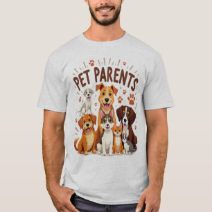 T-shirt Les parents d'animaux de compagnie : Illustration