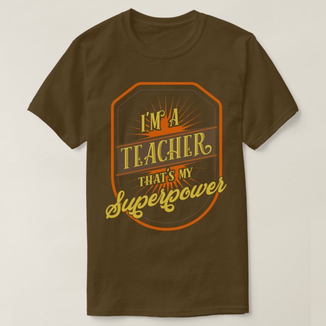 T-shirt Les paroles de l'enseignant (Design devant)